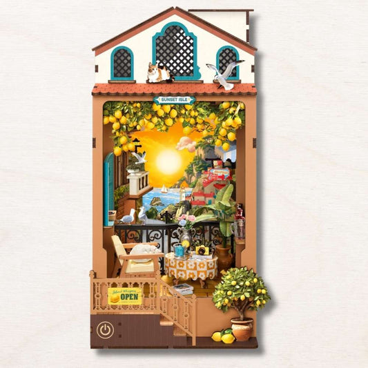 Maquette DIY Book Nook : Sunset Isle