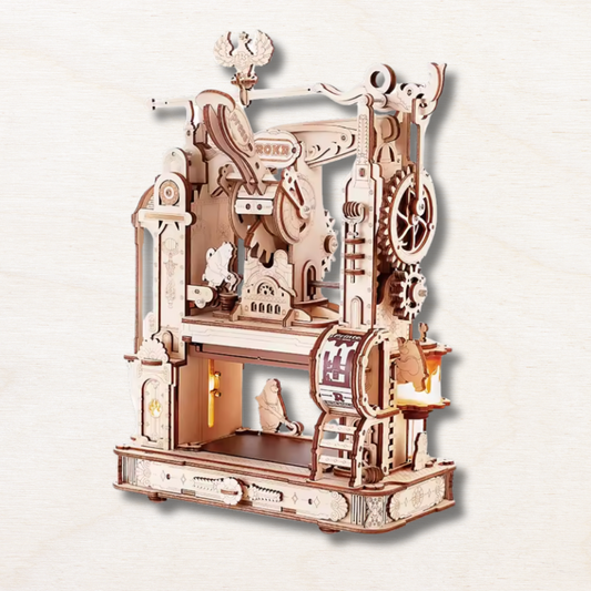 Maquette en bois : Presse d’Imprimerie Vintage