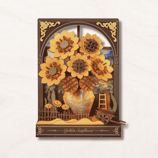 Maquette en bois : Le Jardin des Tournesols