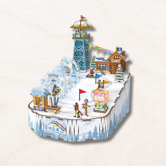 Maquette en bois : Station de ski EcoCraft