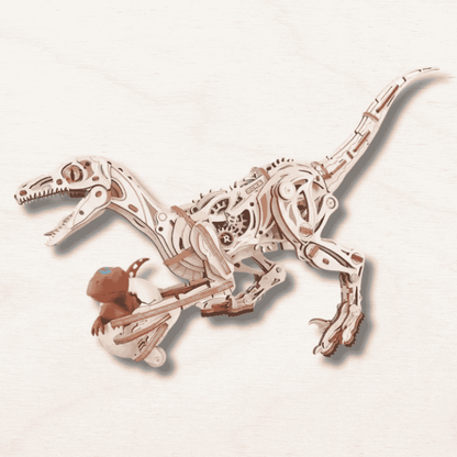 Maquette en bois Velociraptor