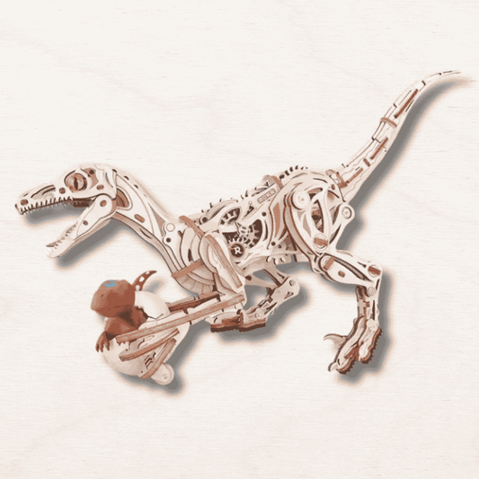 Maquette en bois Velociraptor