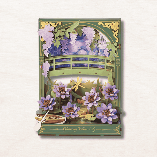 Maquette en bois : jardin de lilas