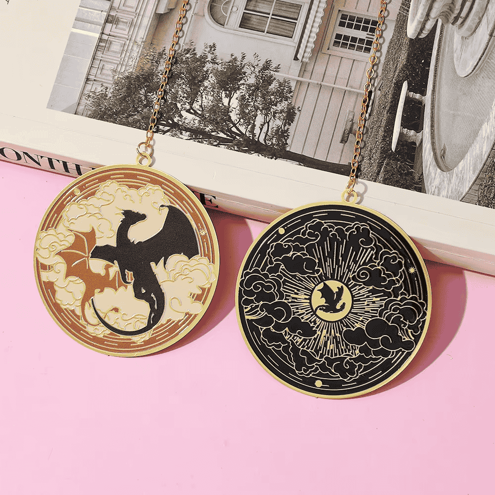 Marque-page en métal à motif de Dragon EcoCraft