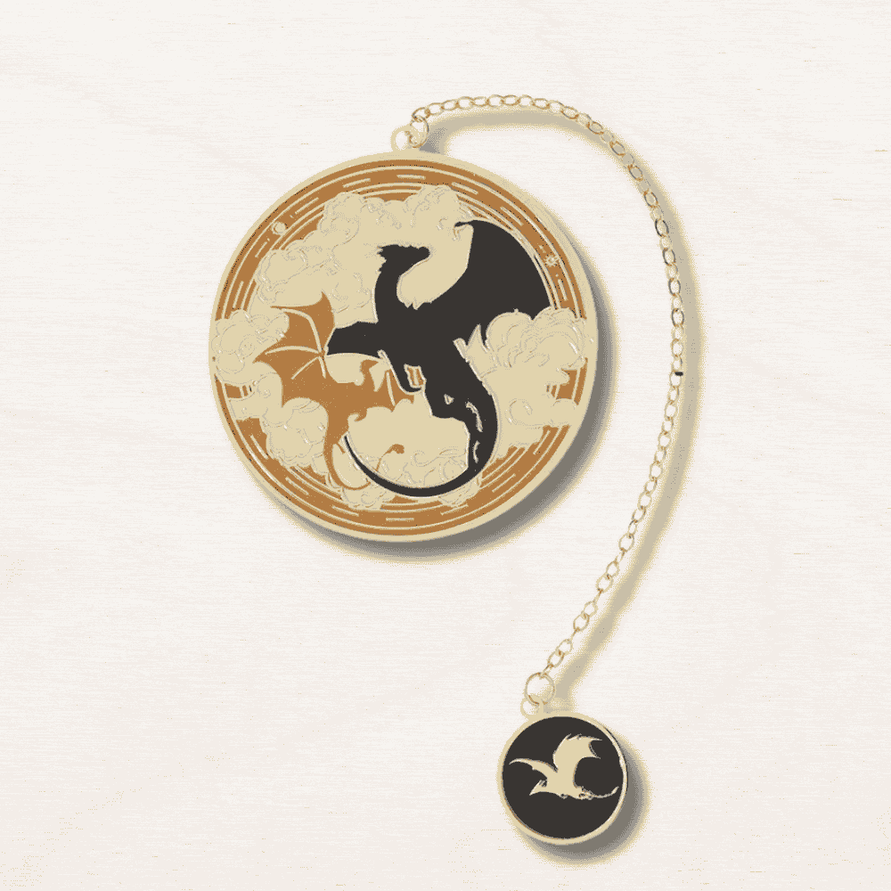 Marque-page en métal à motif de Dragon EcoCraft