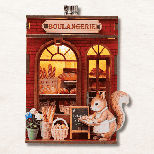 Mini Book Nook Magnet : Boulangerie