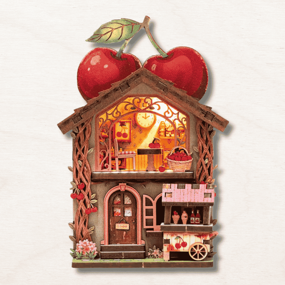 Mini Book Nook Magnet : Cerise