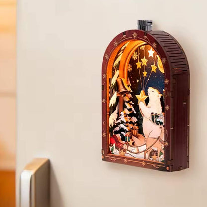 Mini Book Nook Magnet : Noel