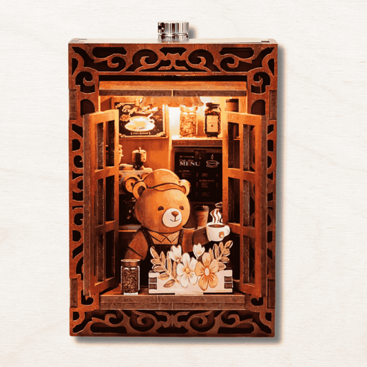 Mini Book Nook Magnet : ourson