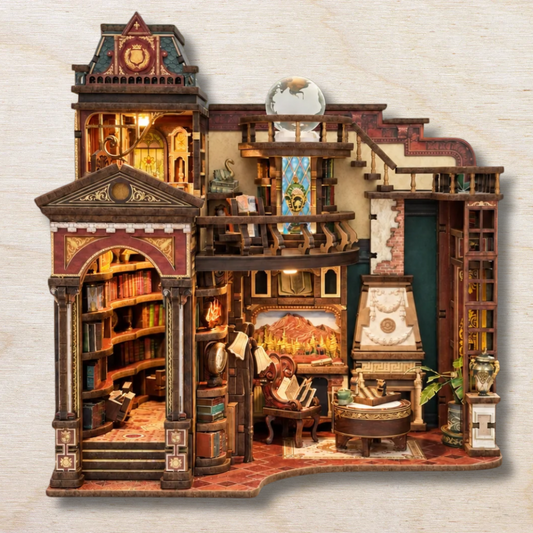 Maison Miniature La Bibliothèque des Passages Secrets