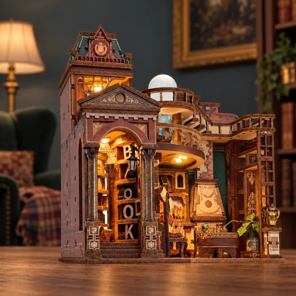 Maison Miniature La Bibliothèque des Passages Secrets