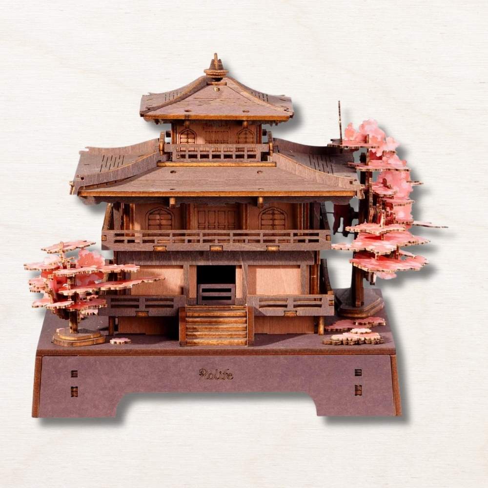Puzzle 3D en bois : Pavillon Sakura