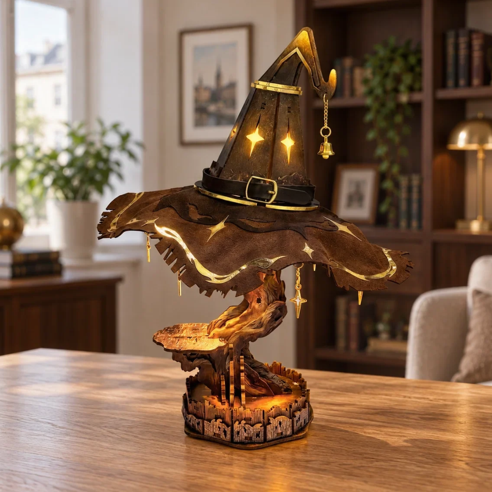 Puzzle 3D en bois : Chapeau Magique