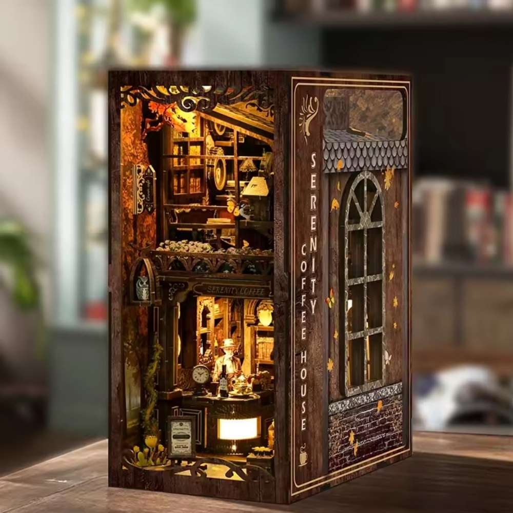 serenity coffe house : book nook DIY