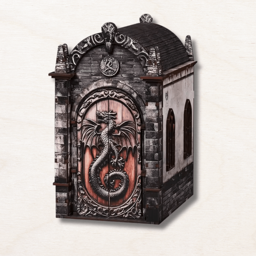 kit DIY book nook dragon 130 pièces impression UV porte ouverte fermée cadeau fantasy