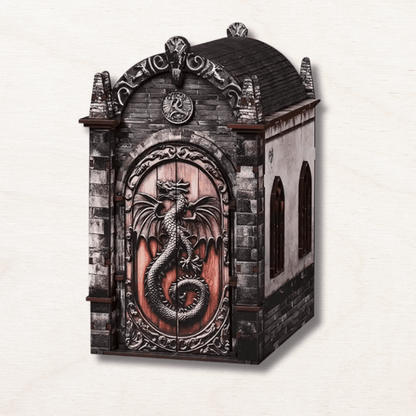 kit DIY book nook dragon 130 pièces impression UV porte ouverte fermée cadeau fantasy