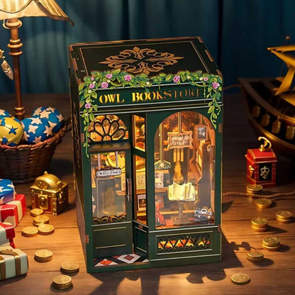 book nook kit en forme de owl bookstore