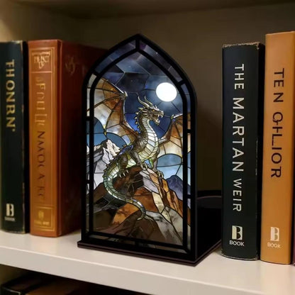 décoration bibliothèque : Dragon Obscur