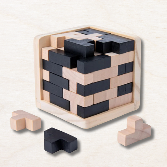 Casse-tête en bois : rubik's cube en T