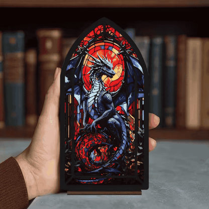 décoration bibliothèque : Dragon Obscur