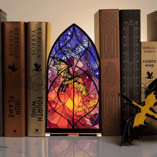 décoration bibliothèque : 3 dragons