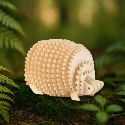 Puzzle animaux en bois : hérisson