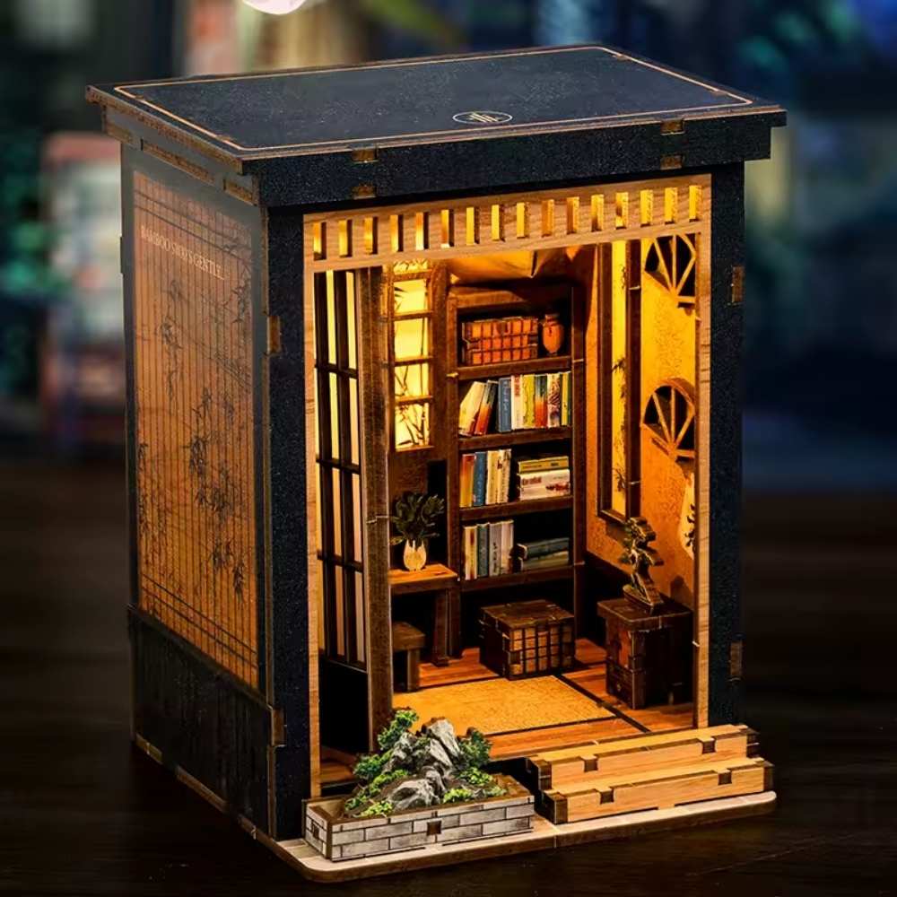 diy kit maison jardin japonais 1-2h cadeau fan japon wabi-sabi bibliothèque tranquille zen