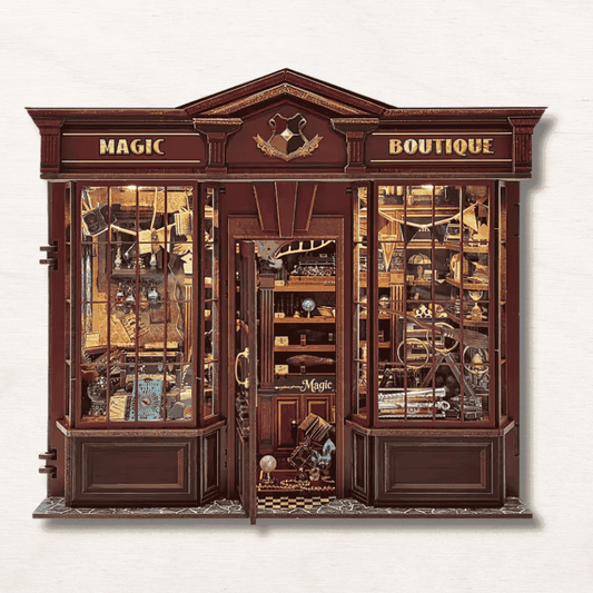kit DIY book nook magic boutique cadeau fan harry potter assemblage stimulant résine bois métal tissu