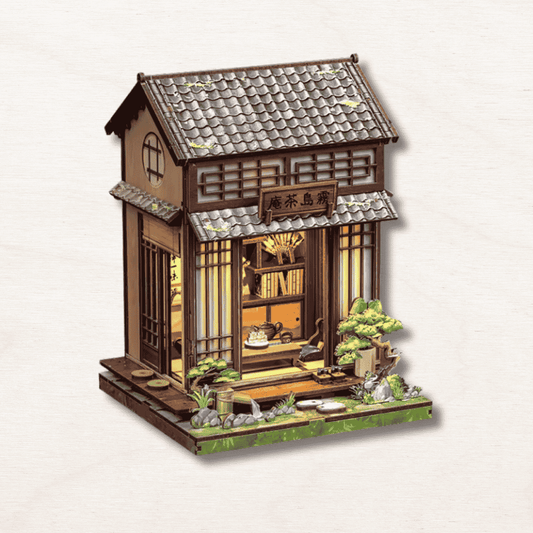 maquette en bois du maison traditionnelle japonaise