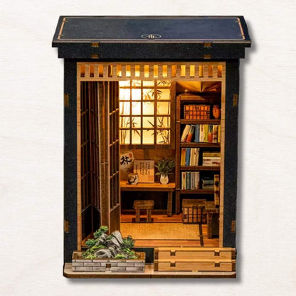 diy kit maison jardin japonais cadeau fan japon wabi-sabi bibliothèque tranquille zen