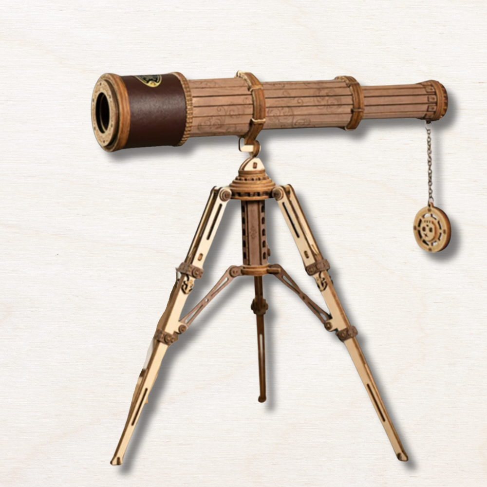 Maquette en bois : télescope monoculaire en bois !