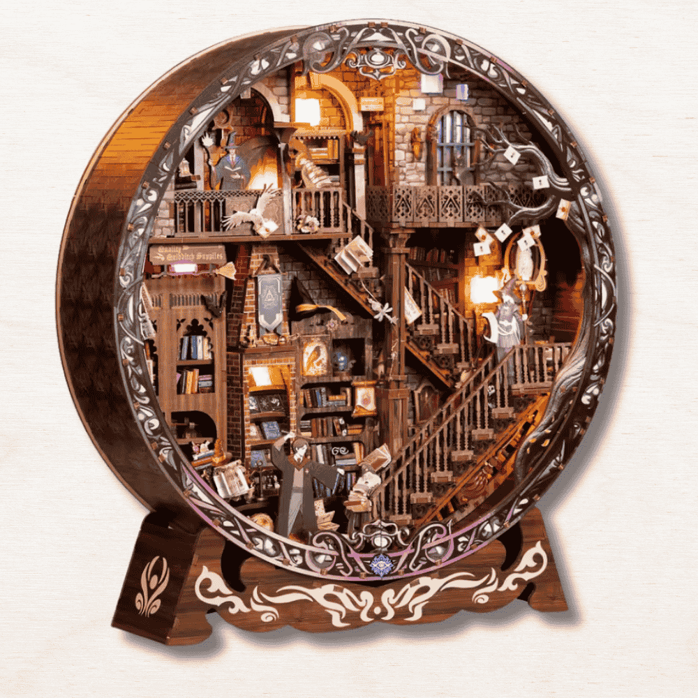 maquette en bois ronde Harry Potter