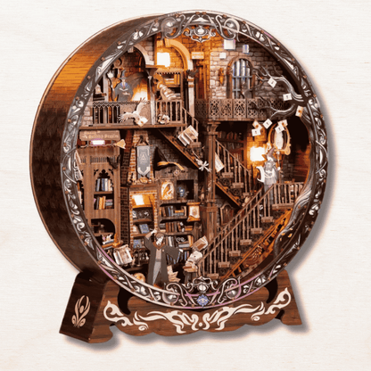 maquette en bois ronde Harry Potter