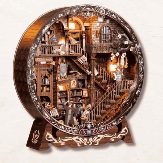 maquette en bois ronde Harry Potter