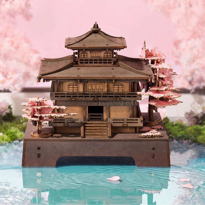 Puzzle 3D en bois : Pavillon Sakura