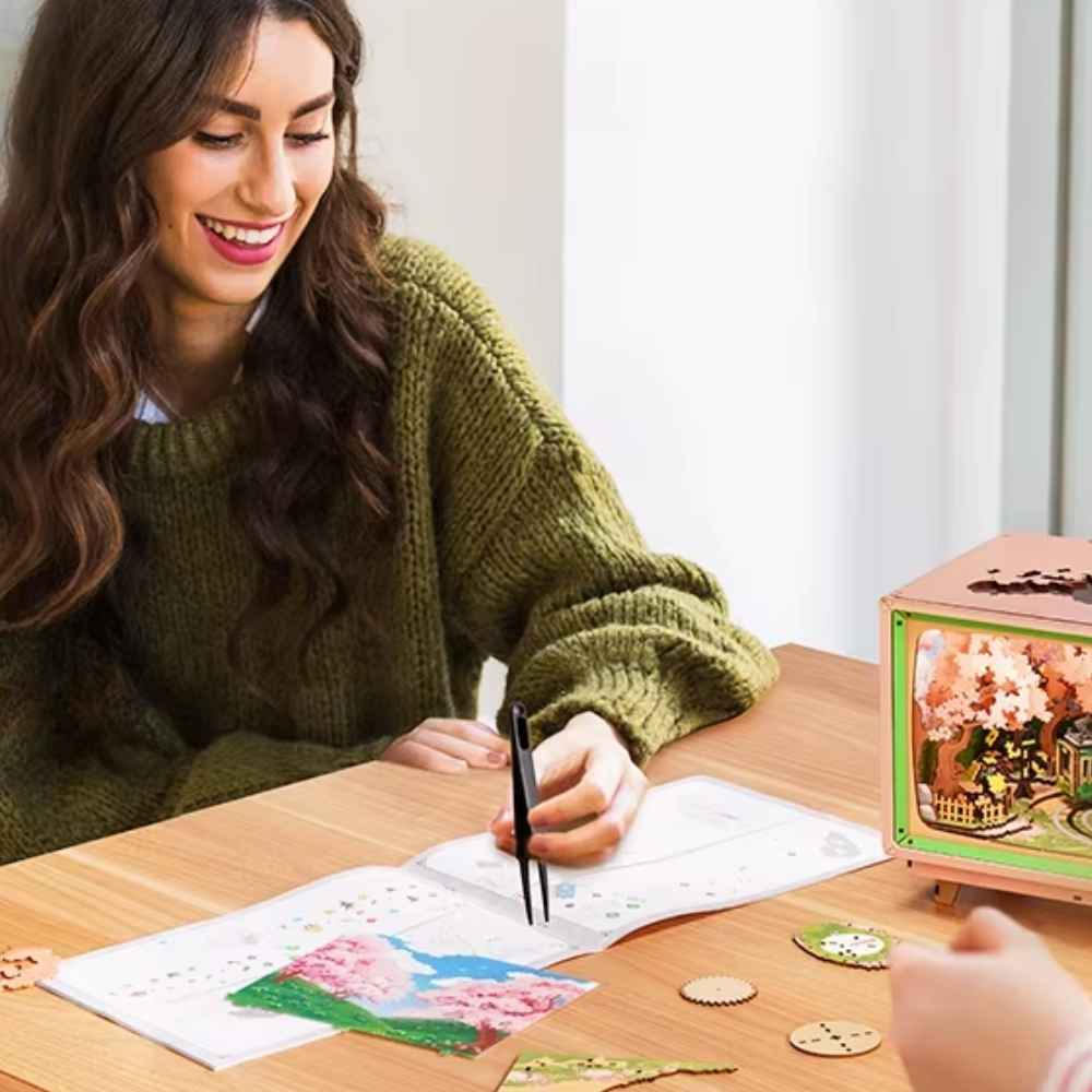 Puzzle 3d en bois sakura