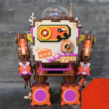 Maquette en bois : Robot Fleur