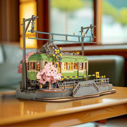 Maquette train Japonais en bois