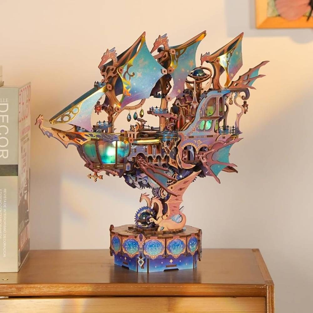 maquette en bois galaxie bateau