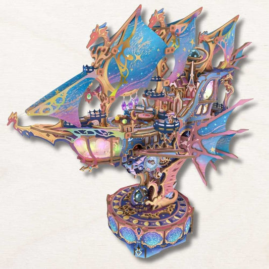 maquette bateau en bois : Galaxie Magique