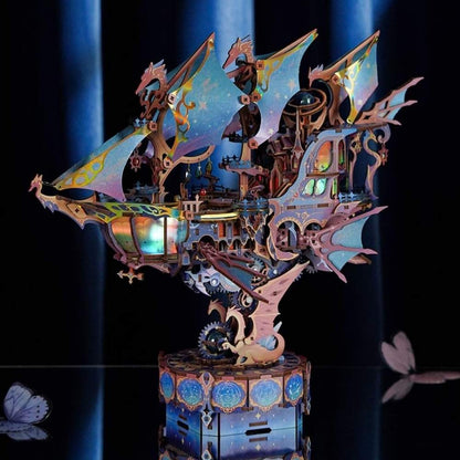 maquette en bois bateau galaxie toutes les couleurs