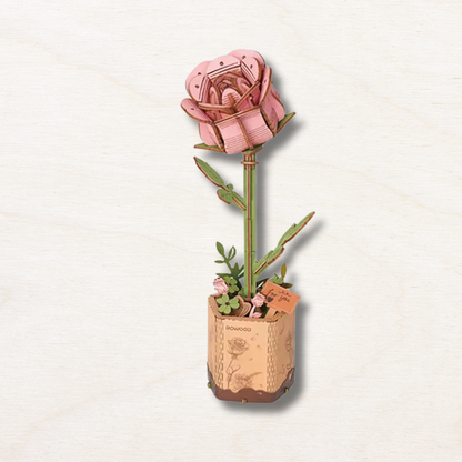 Maquette en bois Rose