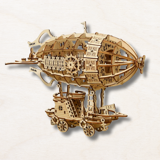 maquette en bois ballon dirigeable