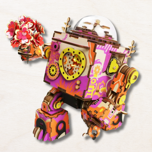 Maquette en bois : Robot Fleur