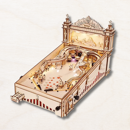 Maquette en bois : flipper 3D