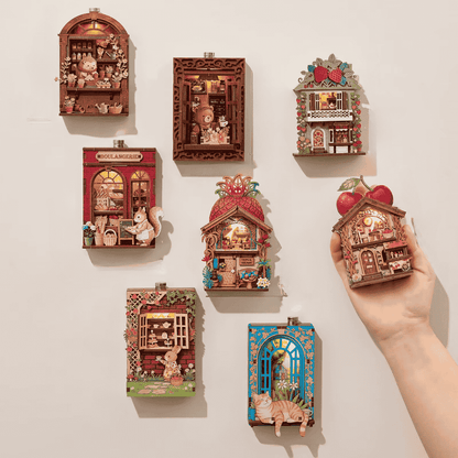 Mini Book Nook Magnet : Boulangerie