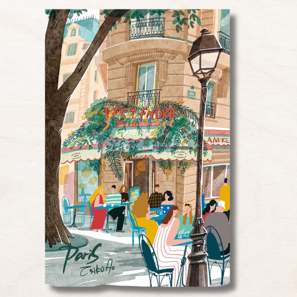 Puzzle 1000 pièces Paris Loisirs à Paris assemblé complet — scène parisienne avec monuments emblématiques et rues pittoresques