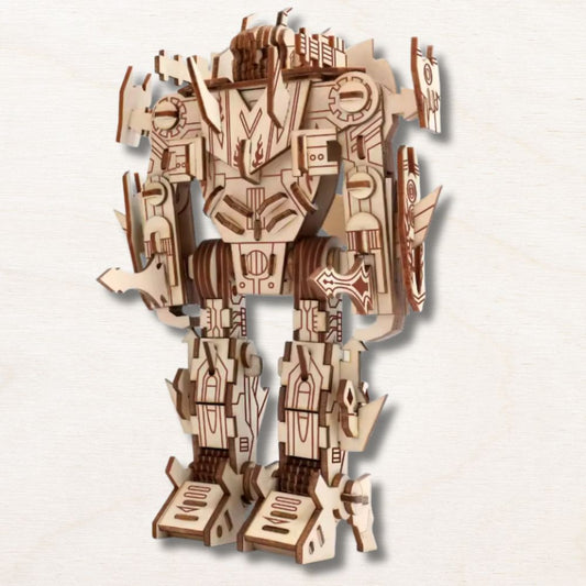 Puzzle 3D en bois Robot