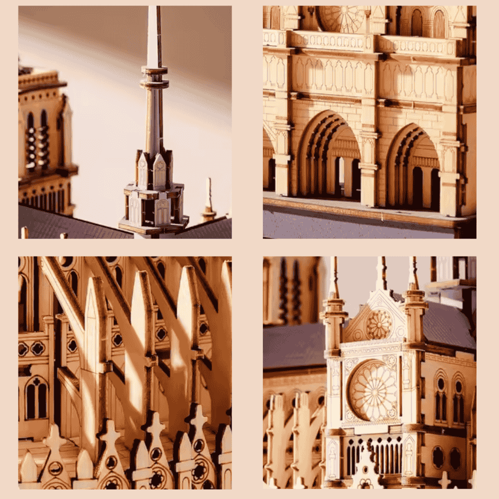 Maquette Notre Dame de Paris en Bois EcoCraft