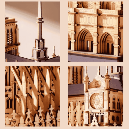 Maquette Notre Dame de Paris en Bois EcoCraft